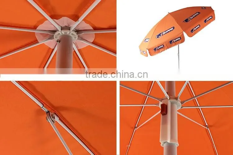 Made in China superior quality orange sun umbrella parasol