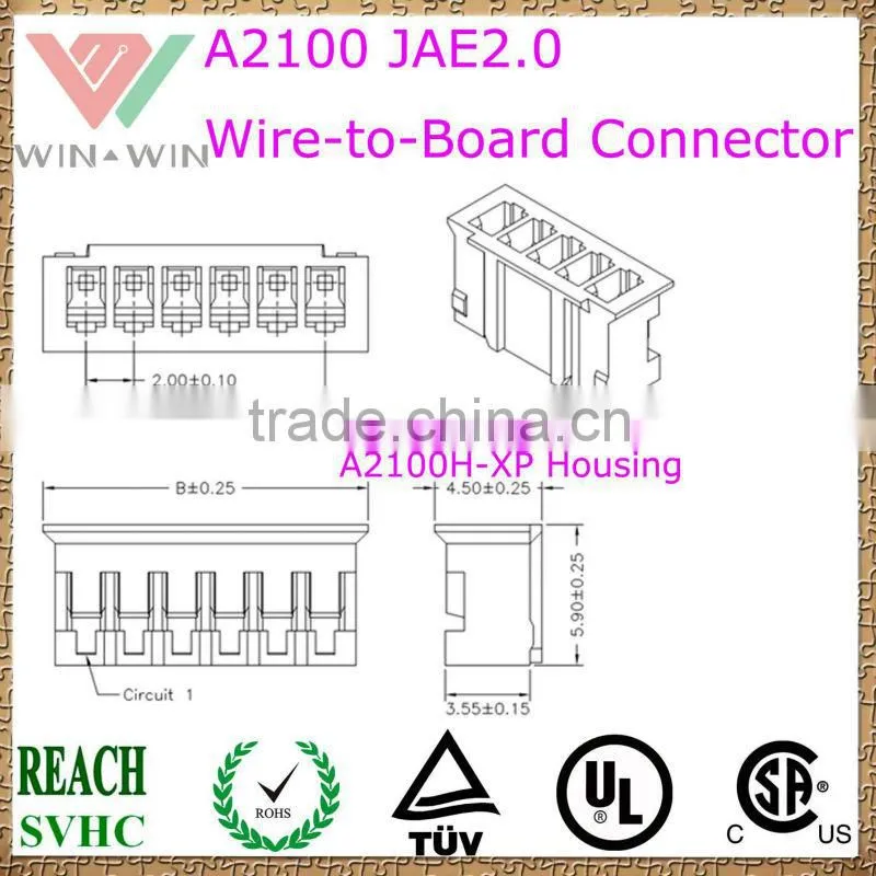 2.5mm Pitch A2501 JST XH2.5 Electronic Wire to Board Connector