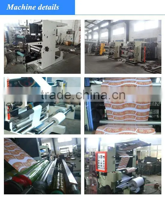 Two colors/colours flexographic printing machine