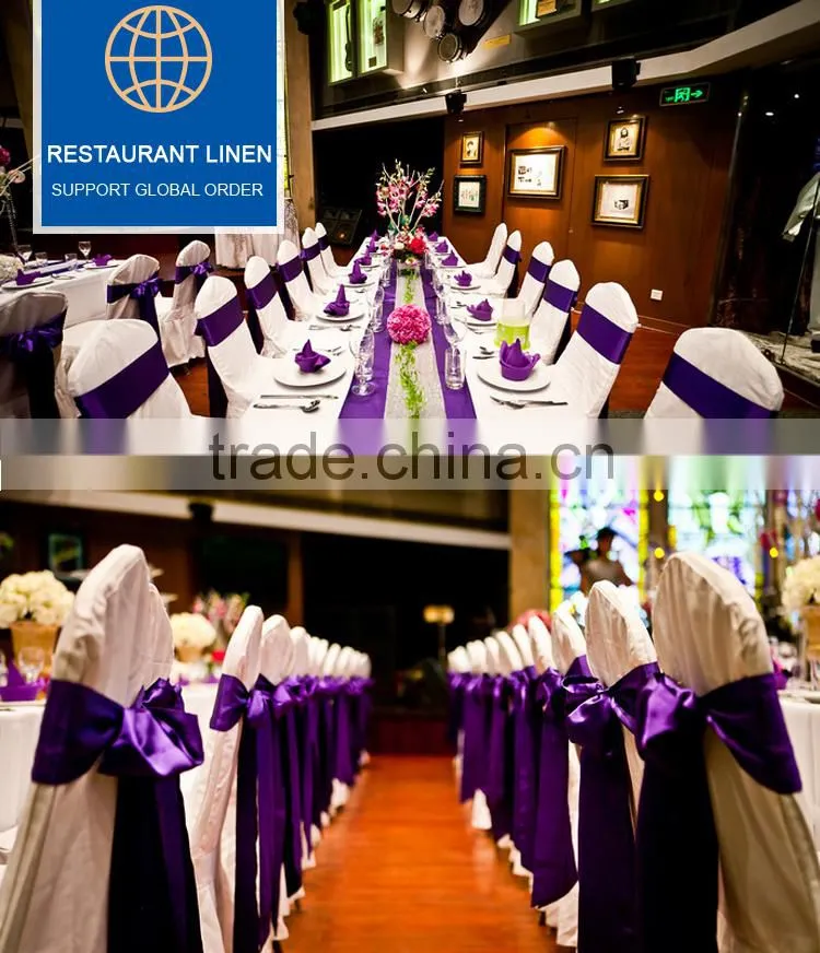 China table cloth chair sash table runner lycra band for wedding hotel and event spandex chair cover