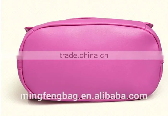 2015 New Fashionable Tote and Single Shoulder Leisure PU Lady Women Bag
