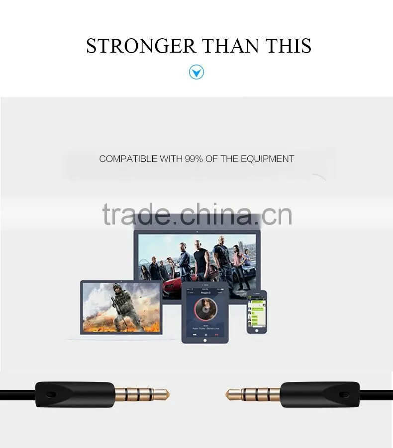 2016 New stereo fashion style headphone with mic