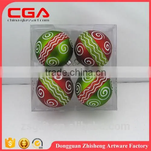 Handmade round plastic balls for christmas indoor decor ball Small christmas accessory