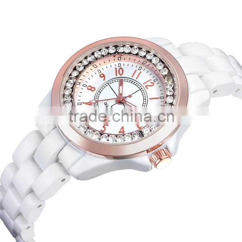 2016 Alibaba wholesale water resistant cheap ceramic quartz watch