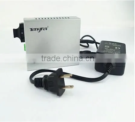 In stock 10/100M single fiber single mode SC, 9V 12V dc media converter