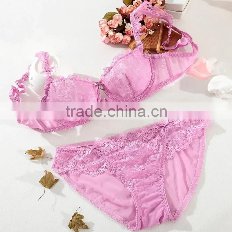Factory price sexy unlined bra and panty(FPY323)