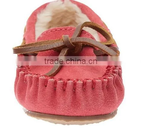 soft leather baby shoes crib moccasins MOQ 50 Pairs/mix 4 size