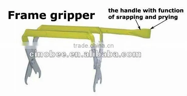 Beehive frame grip with manipulation tool