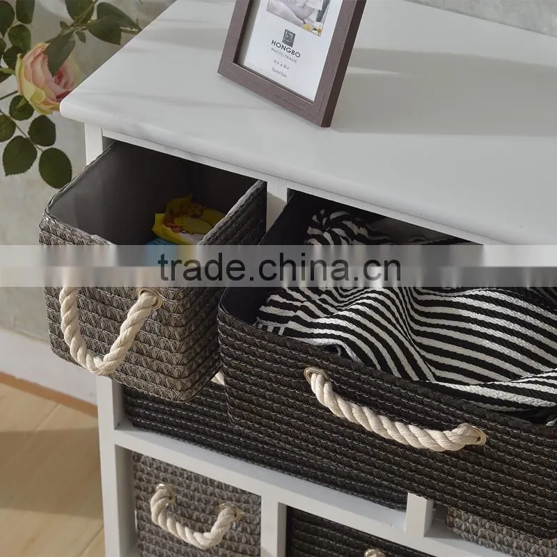 Living Room Table,Wooden Nightstands With PVC Drawer