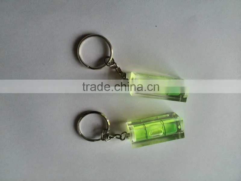 spirit level -black base,1 bubble level indicate level gift bubble key chain spirit level