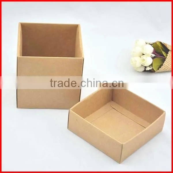 Recycled Kraft Paper Square Hat Box Packing Wholesale