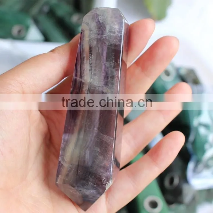 Polished Fluorite Crystal Hand Pipe Smoking Pipes