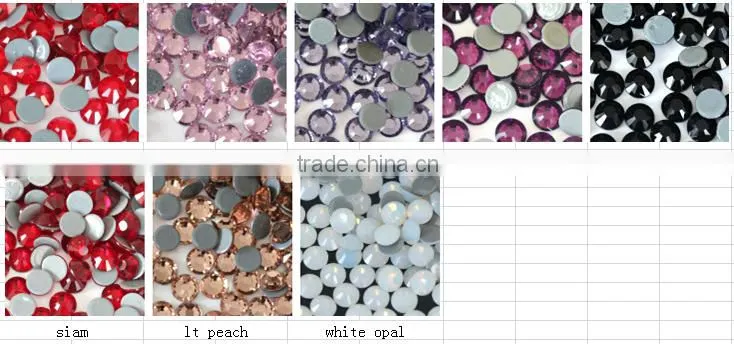 well coatting high quality strong glue 5mm montana AB garment designing hotfix rhinestone