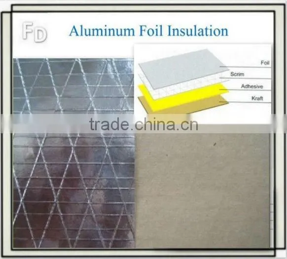 single side wall covering material aluminum foil insulation