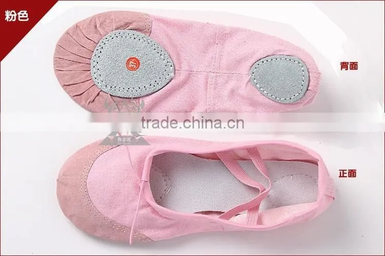 red canvas belly dance shoes