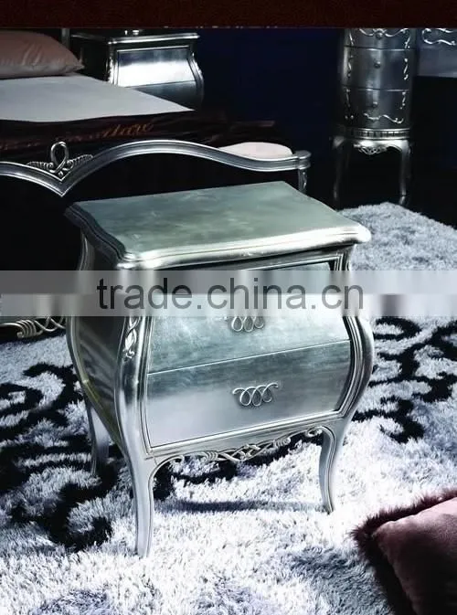 luxury royal France style antique type couple bedroom furniture set Bed Bedside table Wardrobe Dressing table Bench Royal Chair