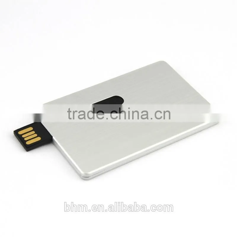 Hot selling customized LOGO metal credit card usb flash drive