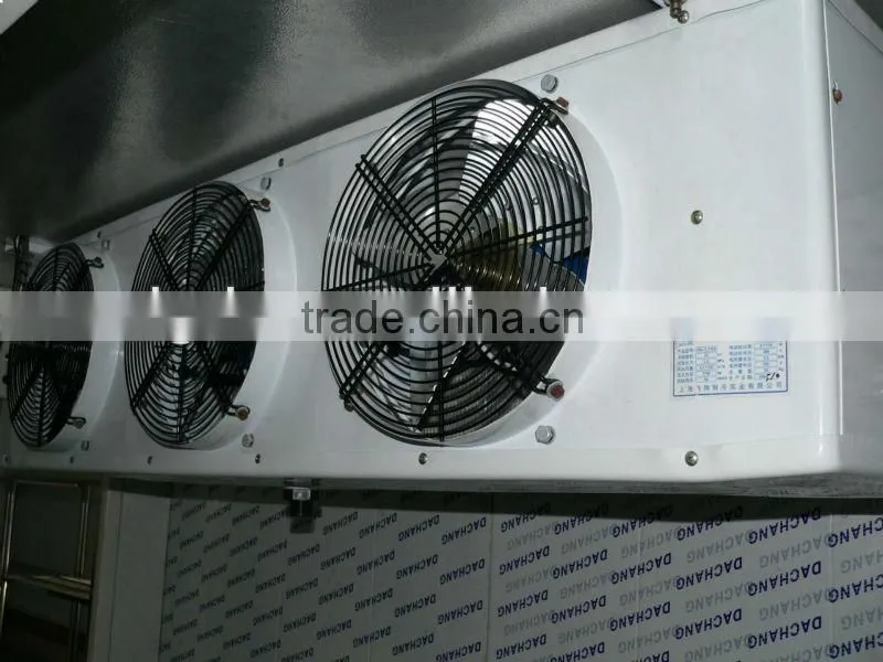 glass door freezer room for ice cream displaying