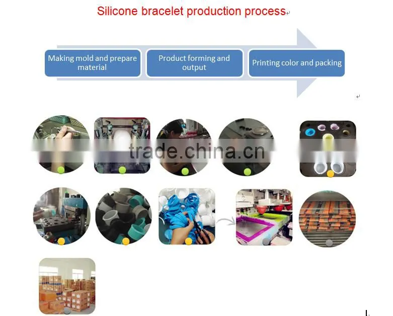 Custom personalized silicone bracelets for women