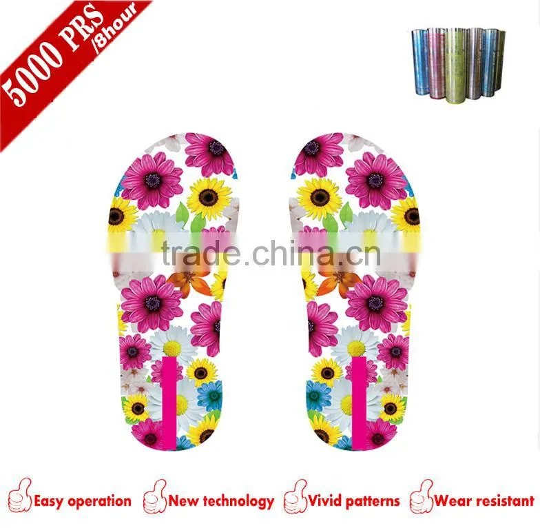 Sexy kiss design women shoe 2D printing film for soles