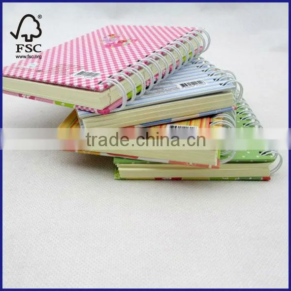small hardcover spiral notebook