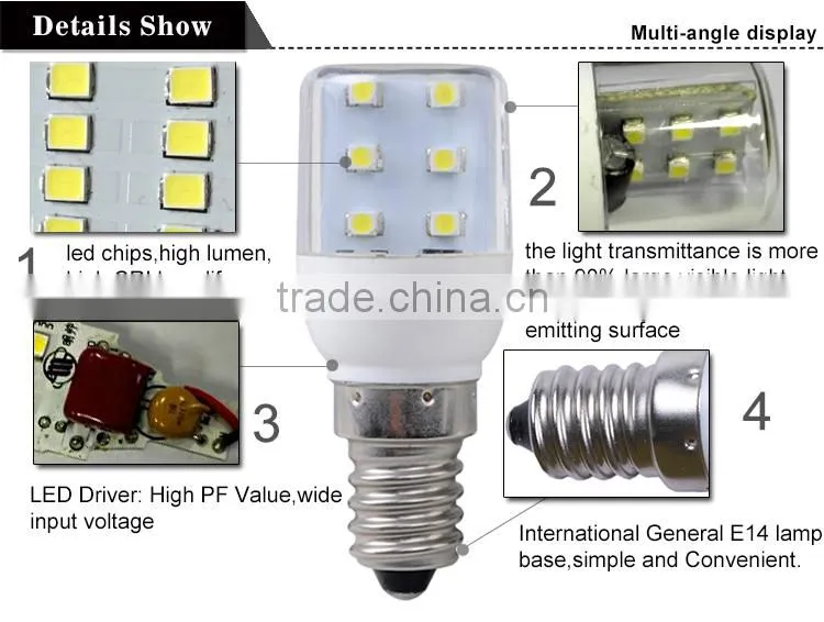 Haining Mingshuai LED refrigerator lamps fridge bulbs T25 fridge light CE approved