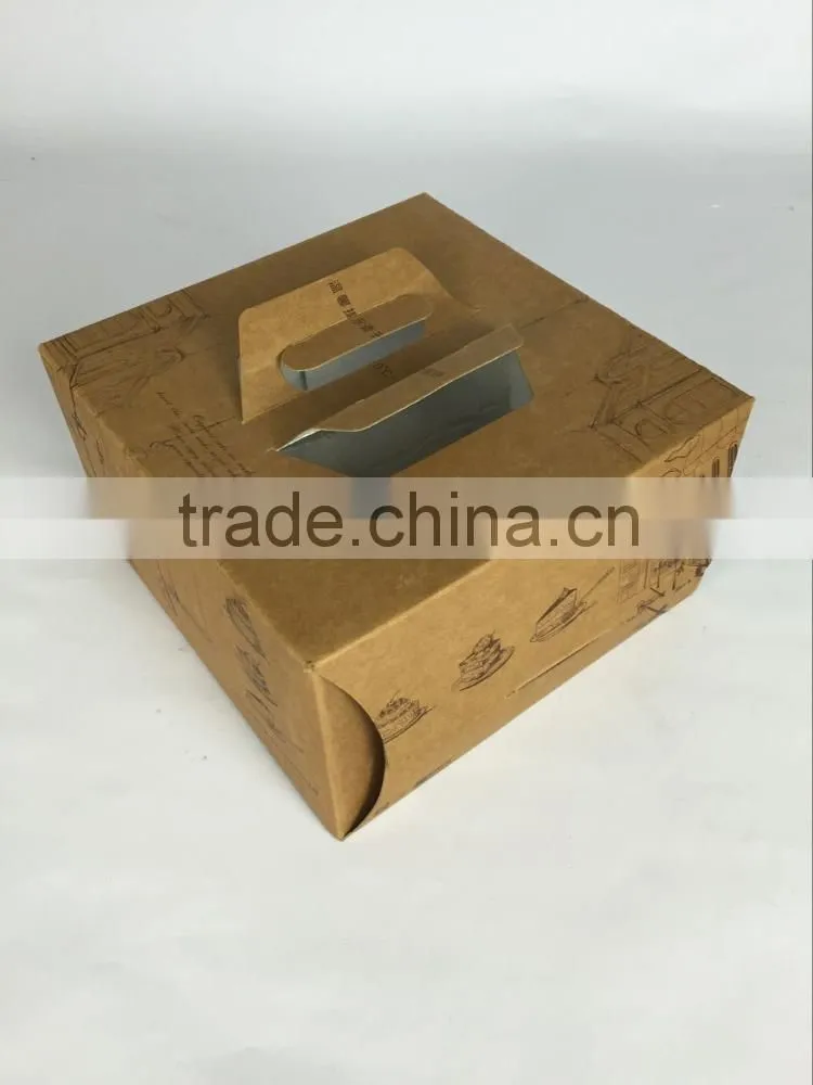 Wholesale Custom Printed Kraft Paper Food Packing Box,Recycle Brown Kraft Food Box
