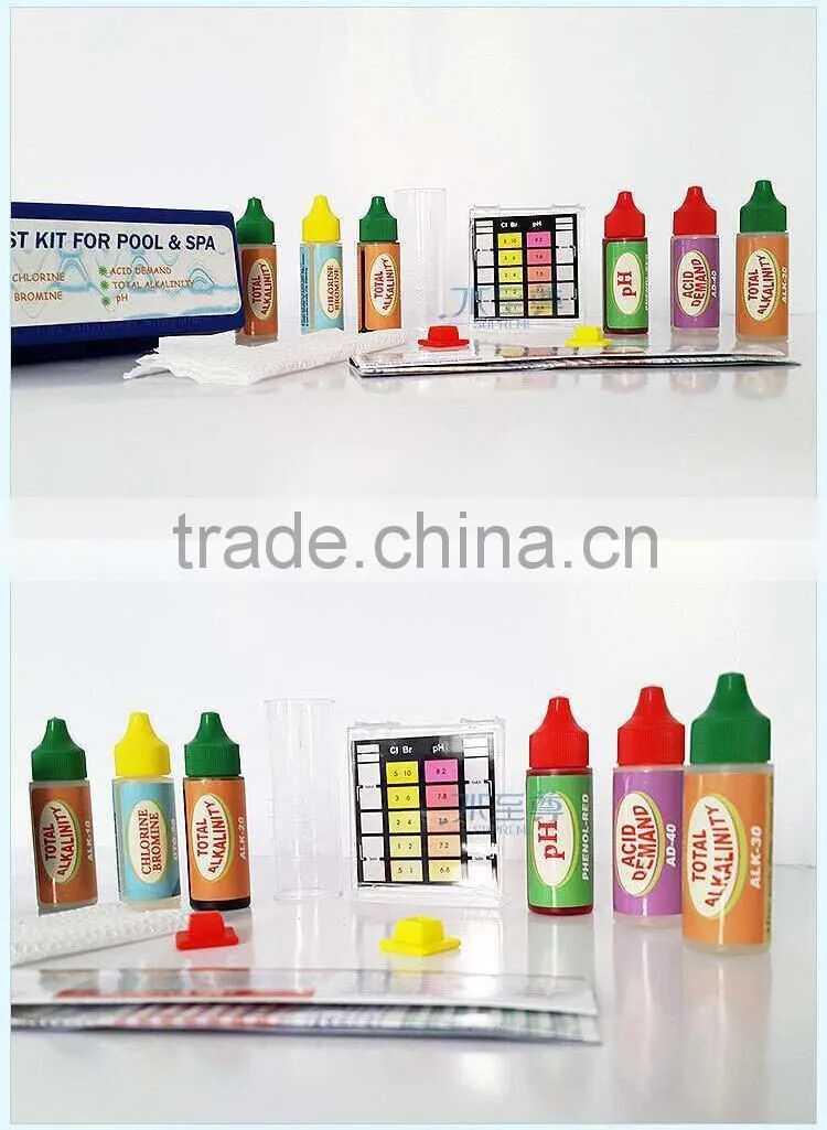 5 way test kit (PH / CL / Bromine / Alkalinity / Acid demand) , swimming pool test kit
