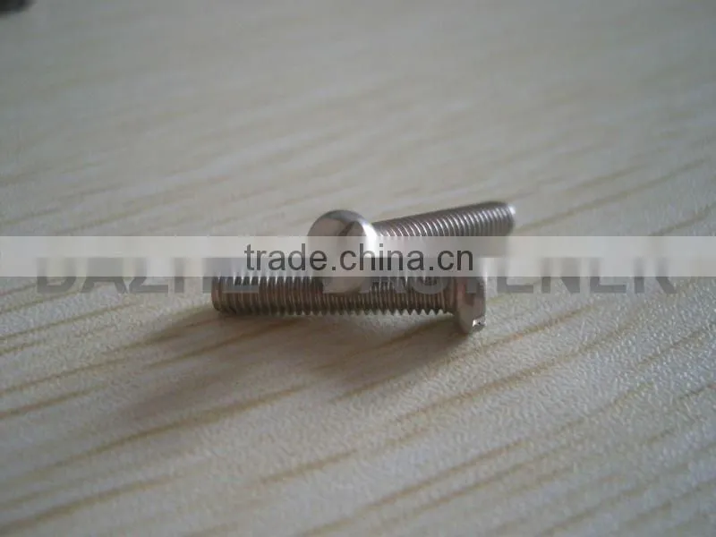 DIN 84 Stainless slotted cheese head machine screw