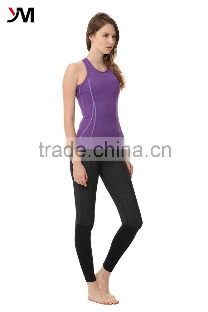 New Design Stylish Double Layer Strap Fitness Yoga Tank Tops For Women