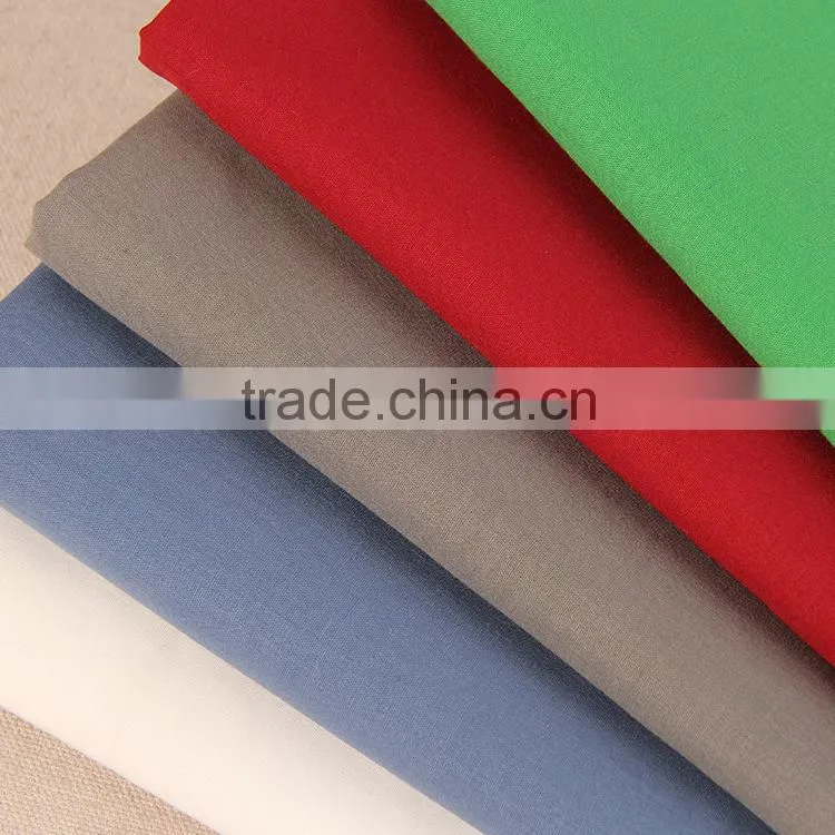 2015 Nantong factory hot selling 32S plain weave 60 cotton 40 polyeste spandex fabric for dress