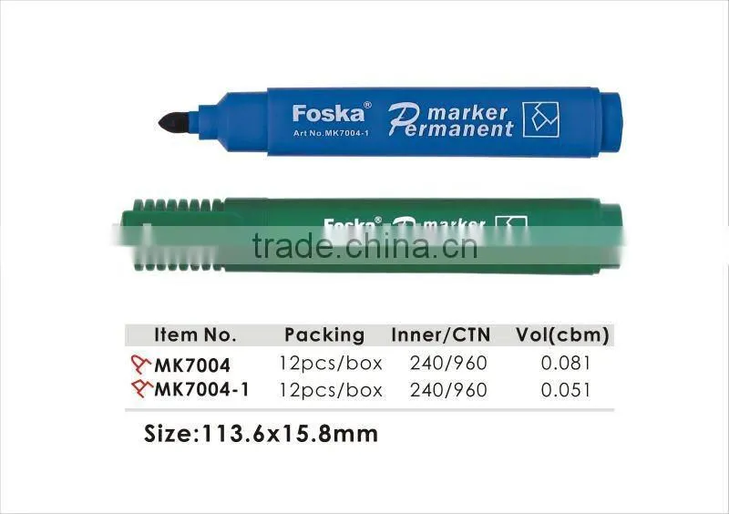 Good quality plastic permanent marker