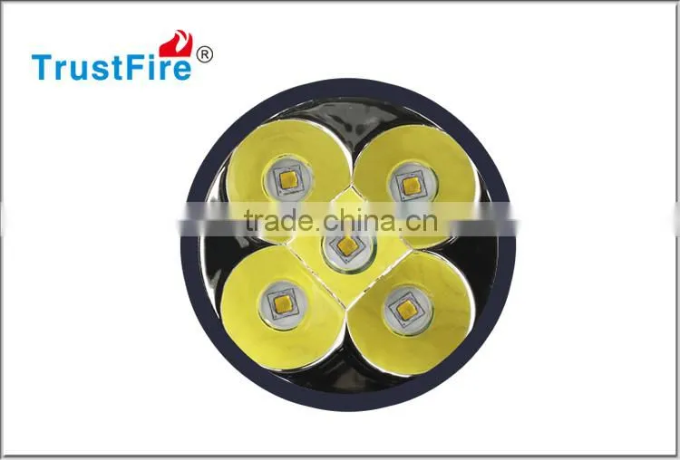 High quality diving torch TrustFire DF005 5 leds flashlight Cree XML-T6 diving torch underwater more than 100 meters