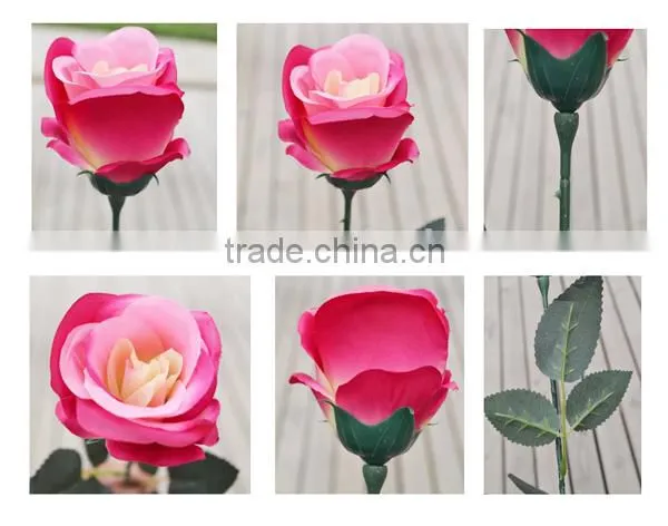 Newest real touch valentine rose flower/decorative rose flower,artificial rose