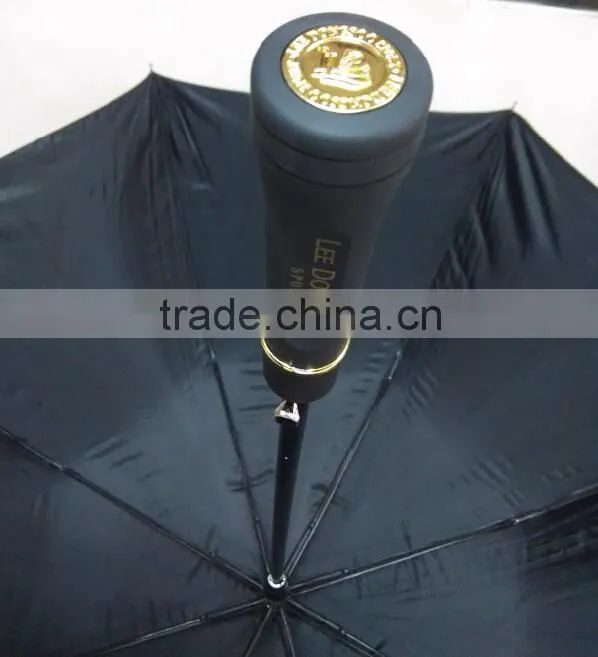 2015 Black Color Coating Blue Golf Umbrella,custom umbrella