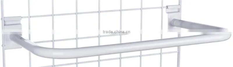Chrome metal pipe hanger for stalwall or channel