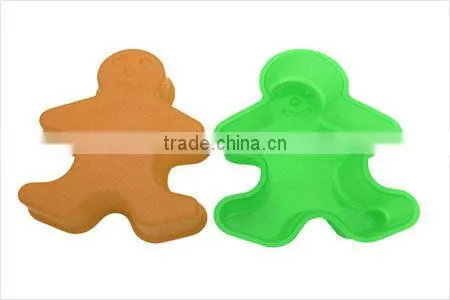 Lovely food grade GINGERMAN designed silicone cake mould