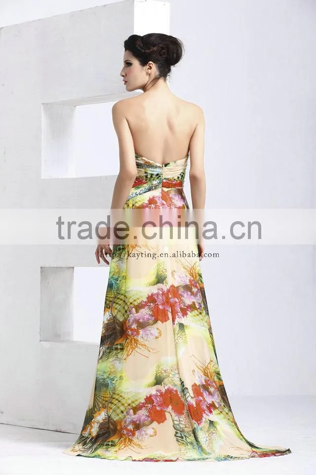Trendy amazing style off shoulder sleeveless formal dress sexy front slit wedding dresses