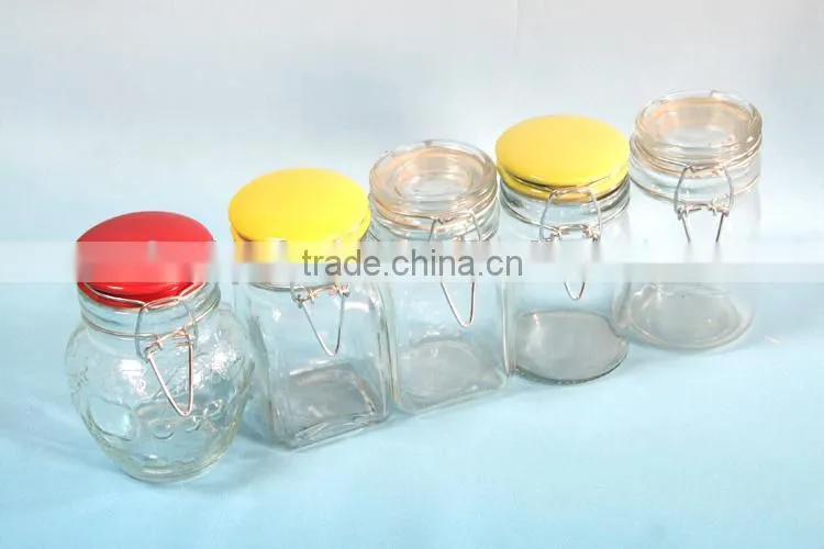 260ml glass clip lid hermetic jar for honey