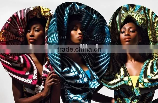 Newest model real wax fabric SMCW05 African super wax print fabric wholesale
