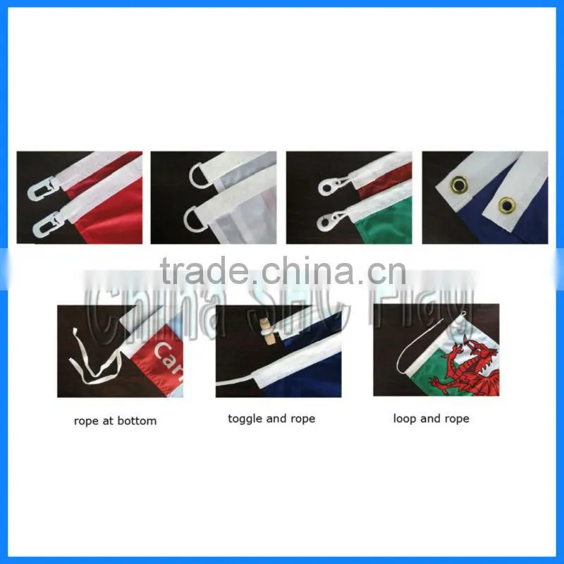 High quality polyester promo flag banners 4 gromet