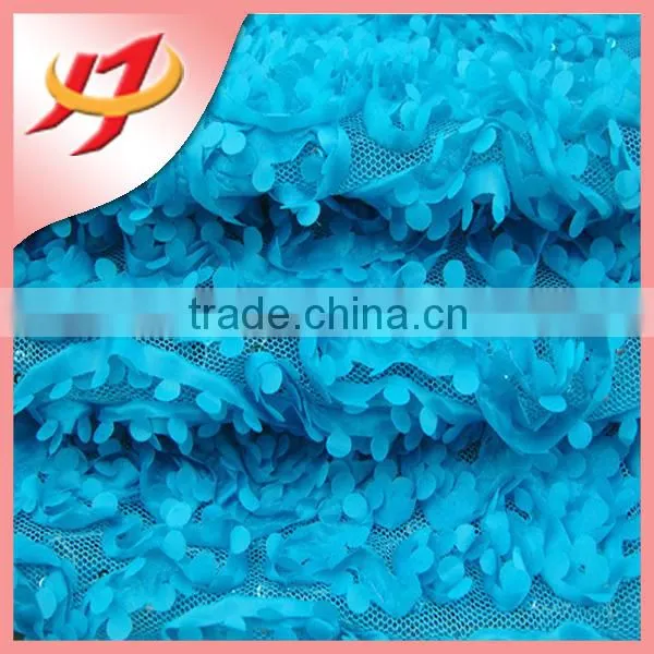 Newly polyester satin rosette fabric for wedding carpet decoration wholesale
