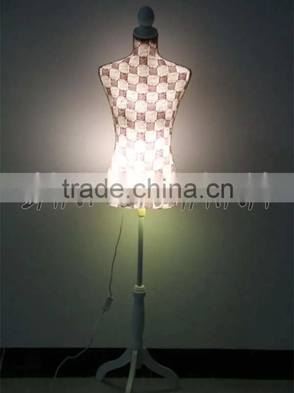 red square printing elastic fabric Female Mannequin
