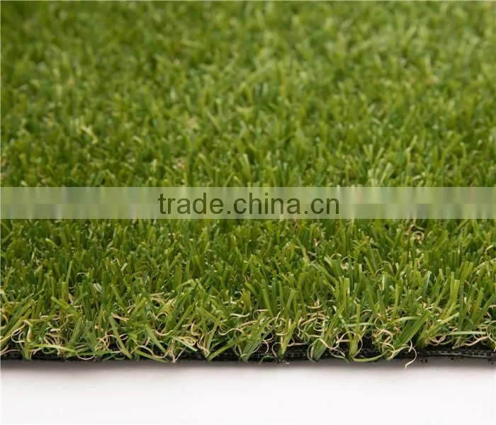 20mm height straight & curled yarn landscaping artificial grass carpet