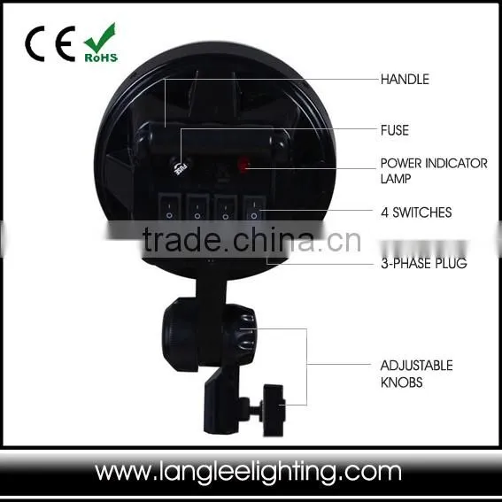 New 5 Light Lamp Holder Photographic Studio Lighting Control Box