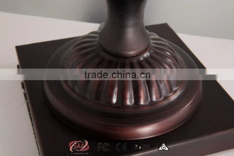 Manufacturer's Premium Table Lamp Retro Fabric Lamp Shade Desk Lamp