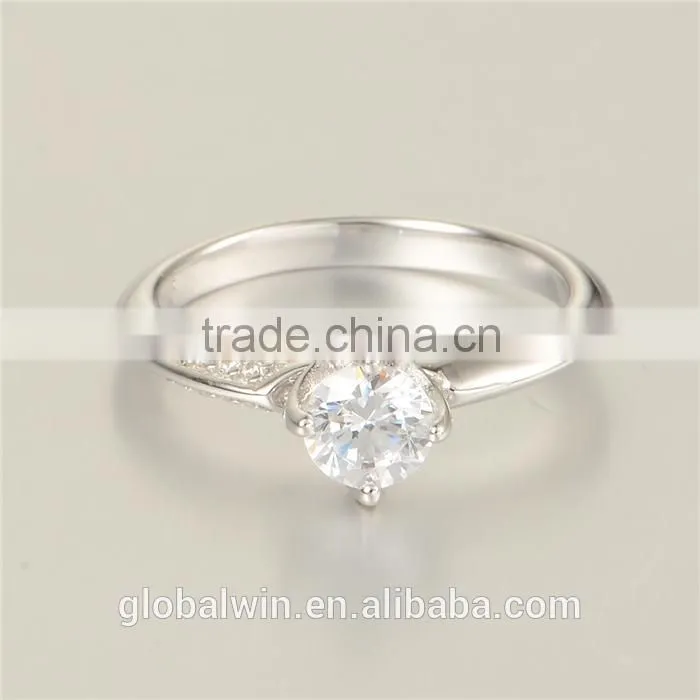 925 Latest Simple Design Ladies Coustume Jewelry Italian Silver Rings