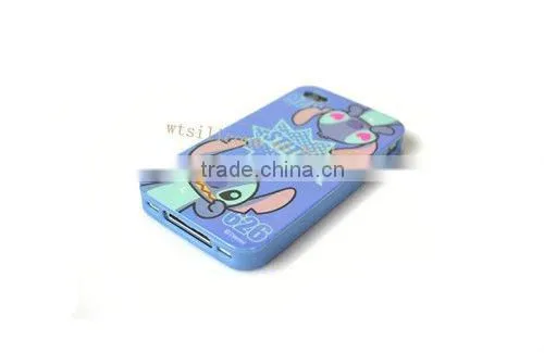 New Cute Stitch Cartoon Soft Protective Silicone Case Cover for iphone 4s