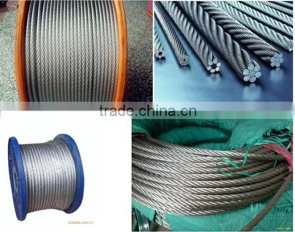 galvanlized stainless steel wire rope sling, Sling steel wire rope for lifting