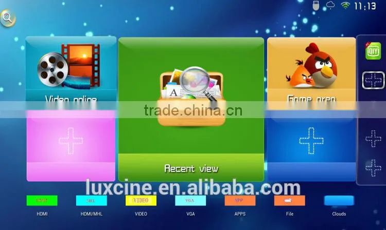 Latest Projector / Mini 3D Projector / Android4.2.2 Smart Projector / Hologram Projector Z2000SD